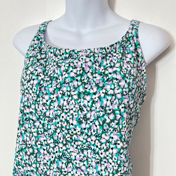 ATHLETA HERMOSA ONE PIECE SWIMSUIT IN CAMO FLORA GABLES Size L‎ - Picture 2 of 6